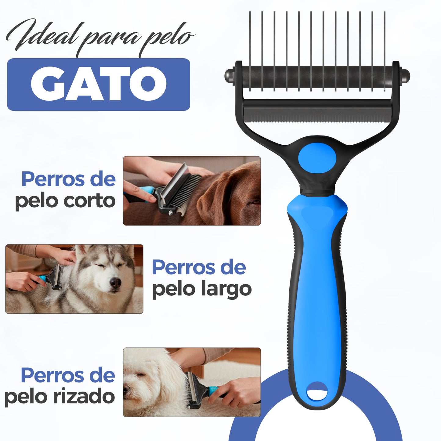 Pack Cuidado Gatos | Cepillo Deslanador para Gatos + Pala Arenero XL